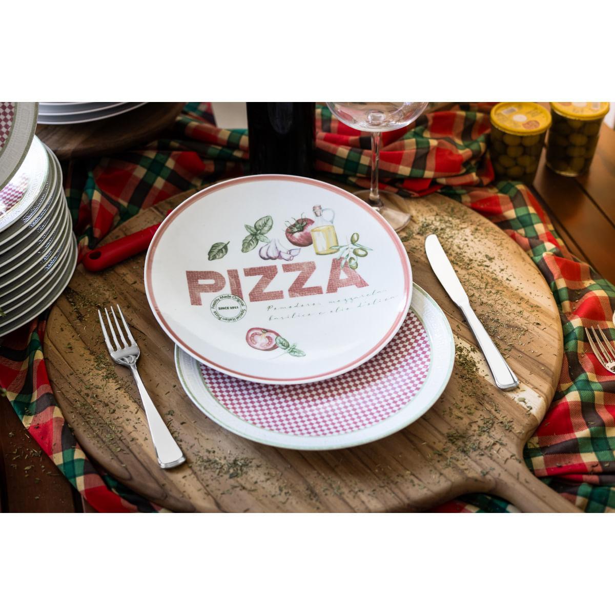 Prato Raso Tramontina Milano em Porcelana Decorada 25 cm