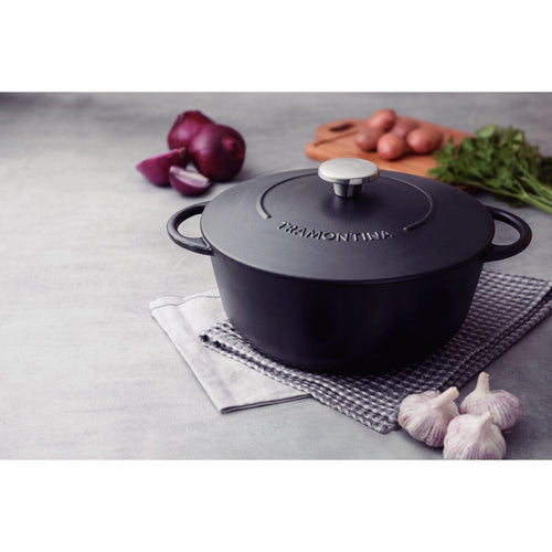 Caçarola Tramontina Trento em Ferro Esmaltado Antiaderente Starflon Excellent 28 cm 6 L