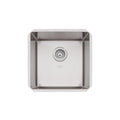 Cuba de Embutir Quadrum 40 U Undermount Tramontina 40 x 40 x 20 cm em Aço Inox Scotch Brite OUTLET