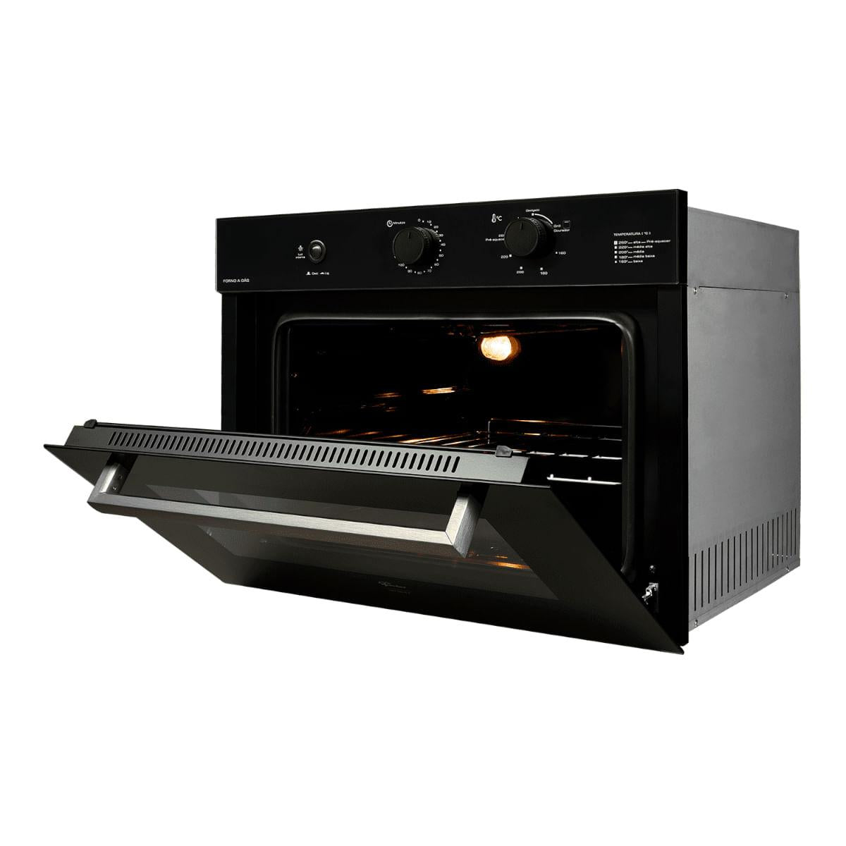 Forno a Gás de Embutir Fischer Infinity 50 litros com Grill 220V