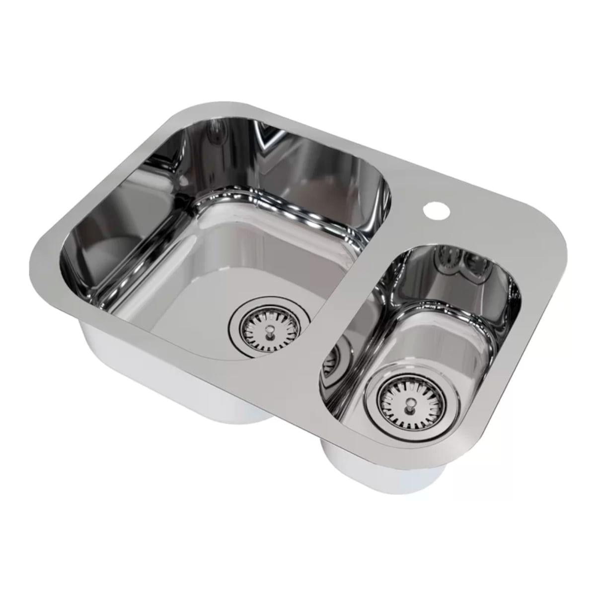 Cuba de Embutir Docol Lift 54,5x40 cm em Aço Inox Alto Brilho com Acessórios