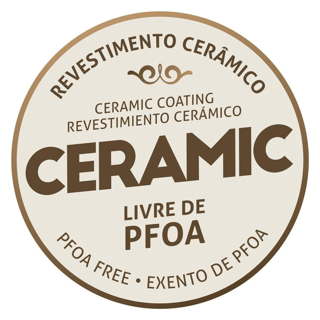 Jogo de Panelas Tramontina Évora em Alumínio com Revestimento Interno Cerâmico e Externo de Silicone Coral 5 Peças