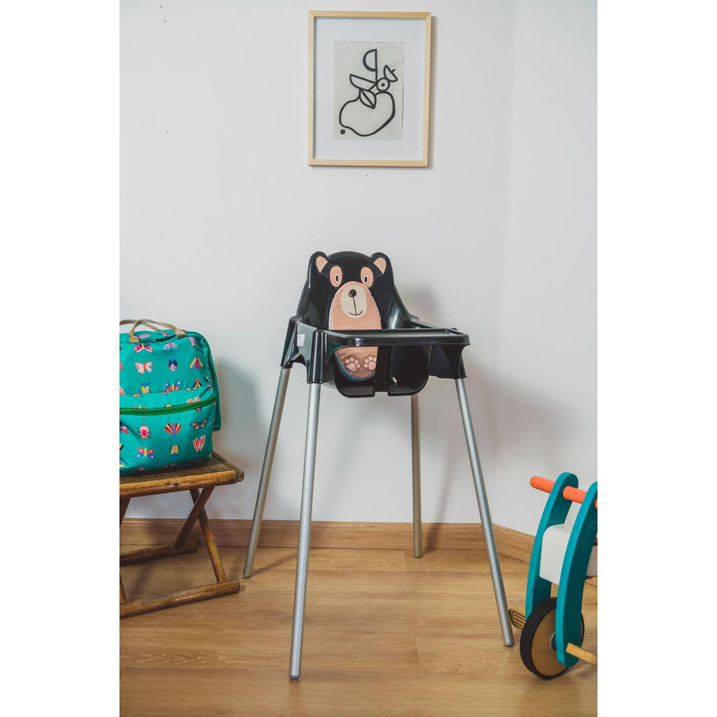 Cadeira para Refeição Infantil Tramontina Teddy em Polipropileno Preto