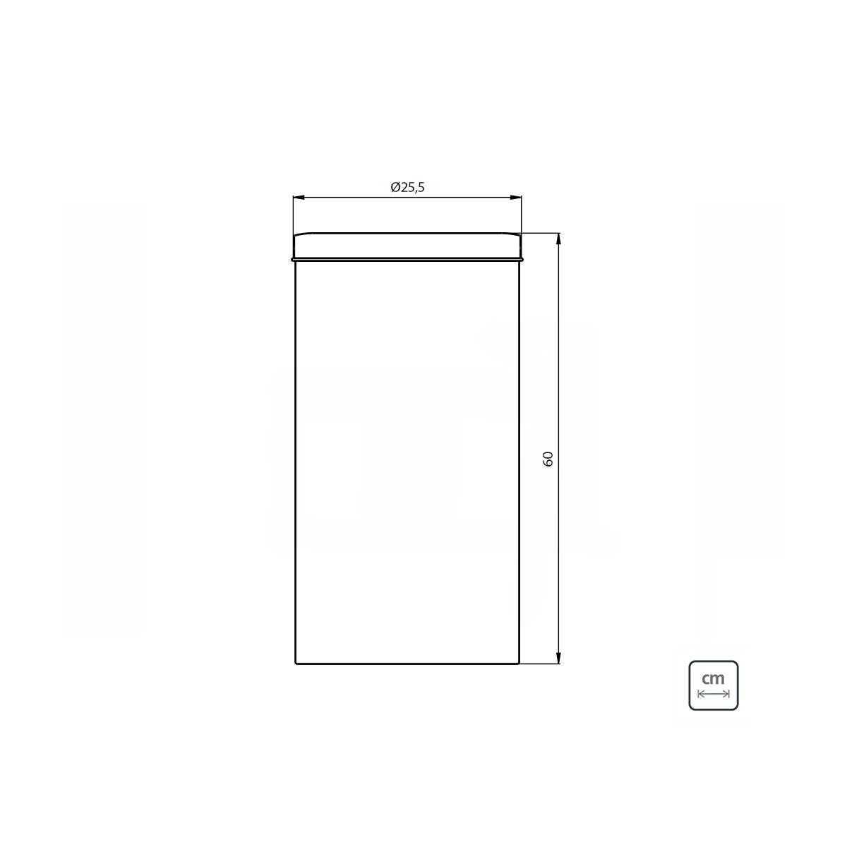 Lixeira Inox Tramontina Institucional com Acabamento Scotch Brite 30 Litros