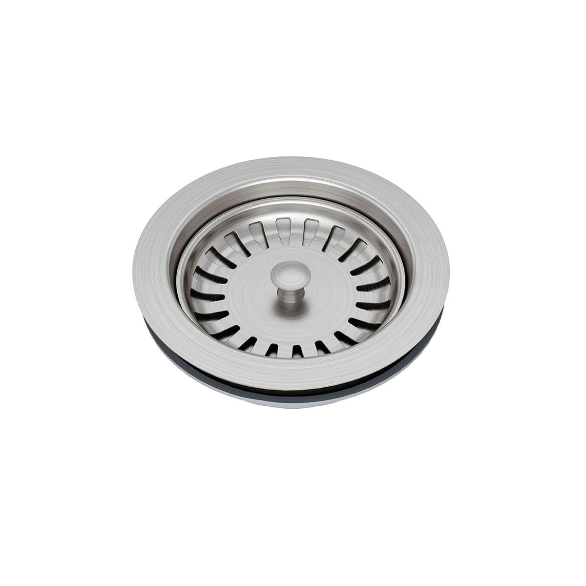 Cuba Mekal Reta LR80 em Aço Inox Escovado 80x40x23 cm com Válvula