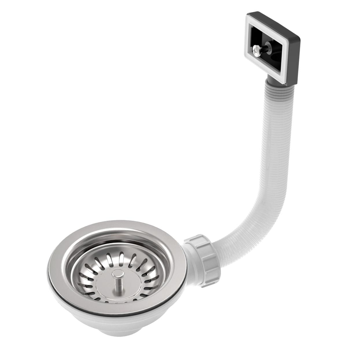 Válvula Tramontina Econômica para Pias e Cubas 4 1/2" com Escape em Aço Inox e Polipropileno