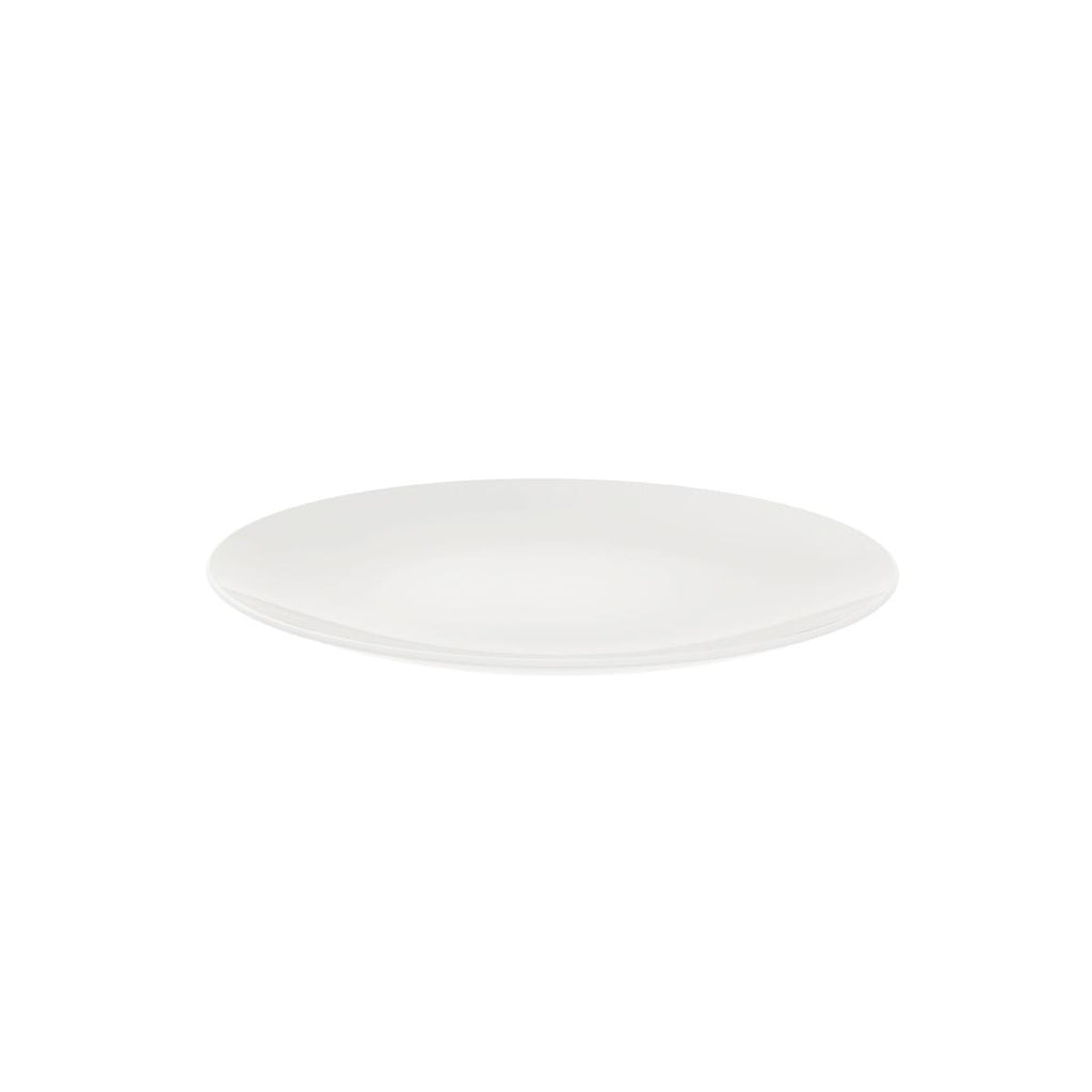 Prato Raso Tramontina Leonora HO em Porcelana Branca 25 cm