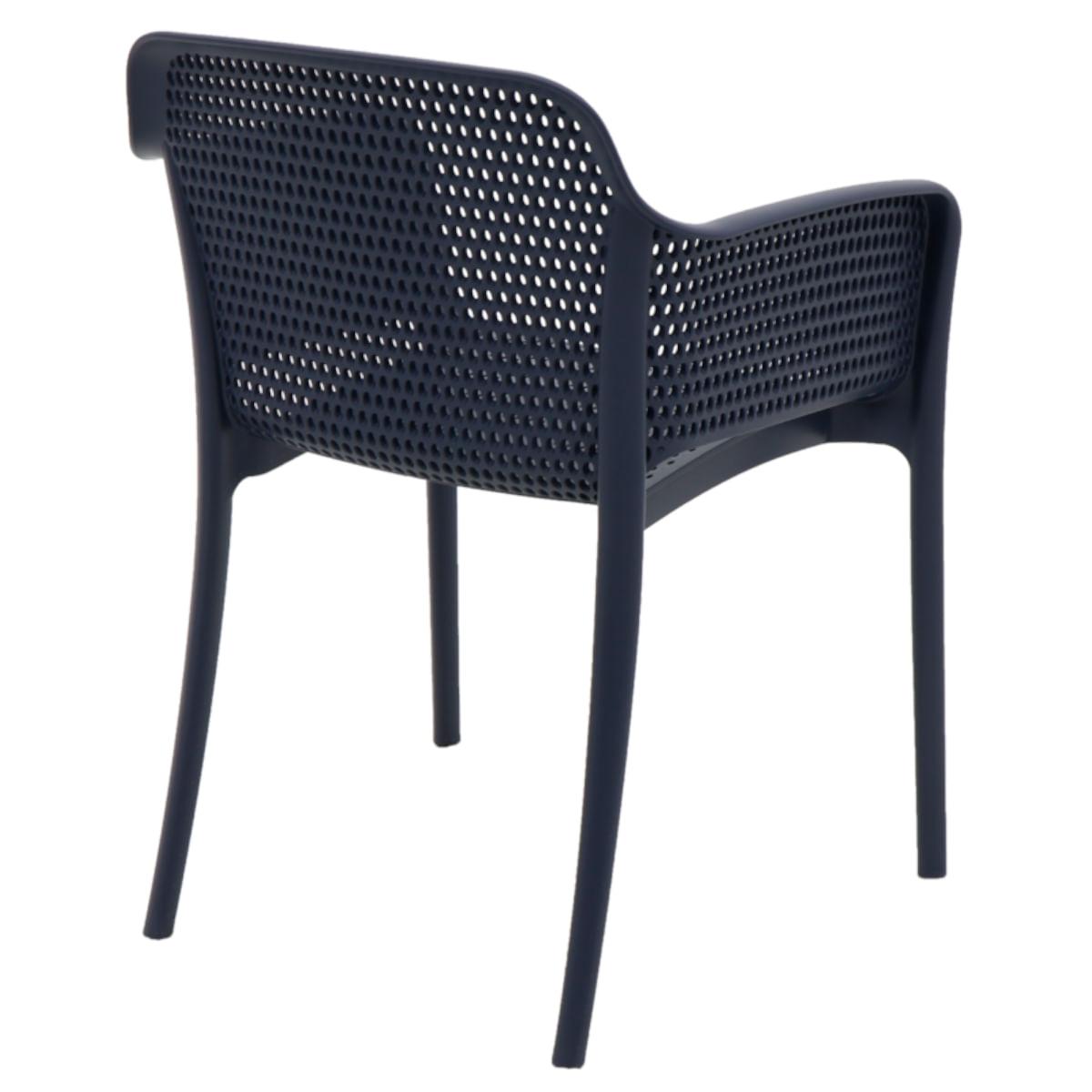 Cadeira Tramontina Gabriela Azul Navy em Polipropileno e Fibra de Vidro