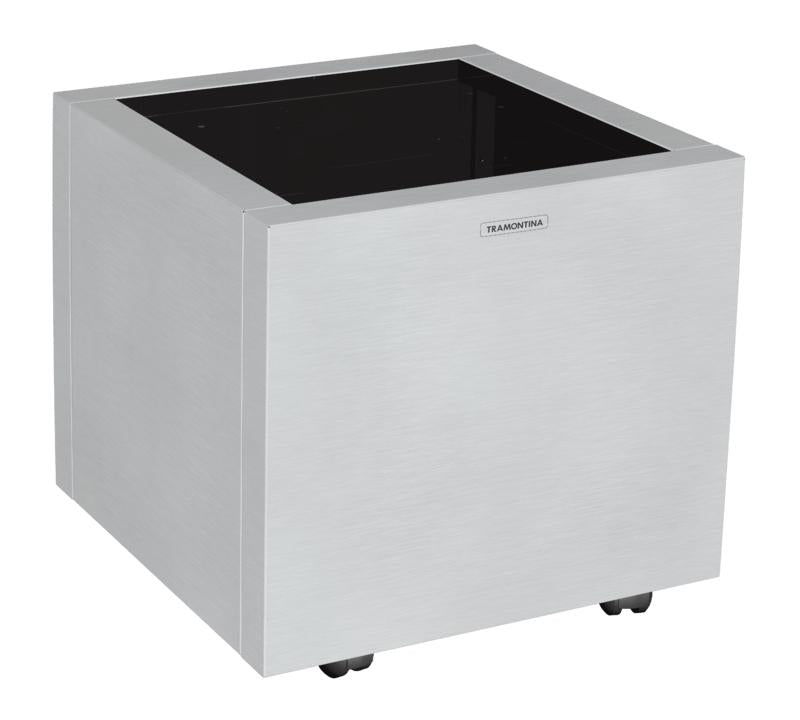 Cachepô Square Inox 41x41 cm Tramontina 94540718