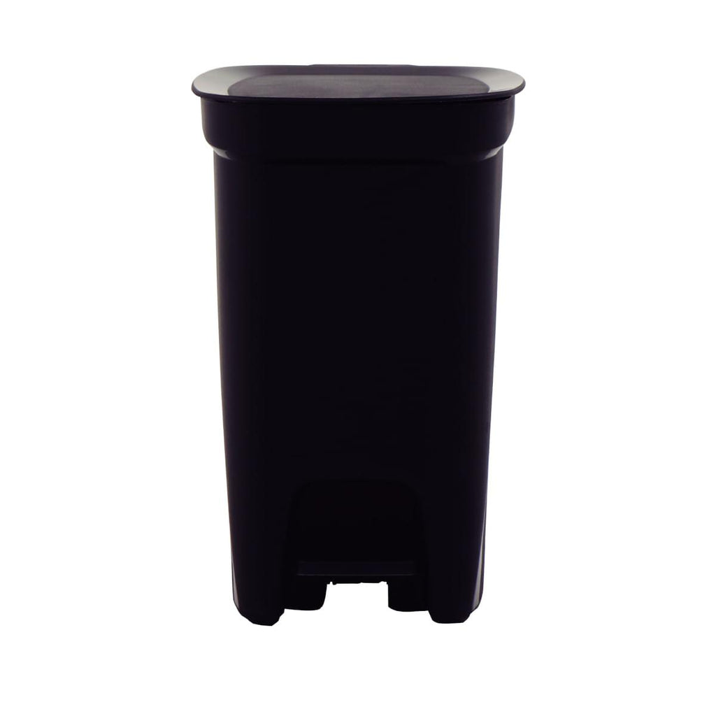 Lixeira Tramontina Compact 10 L em Polipropileno Preto com Haste em Aço Galvanizado