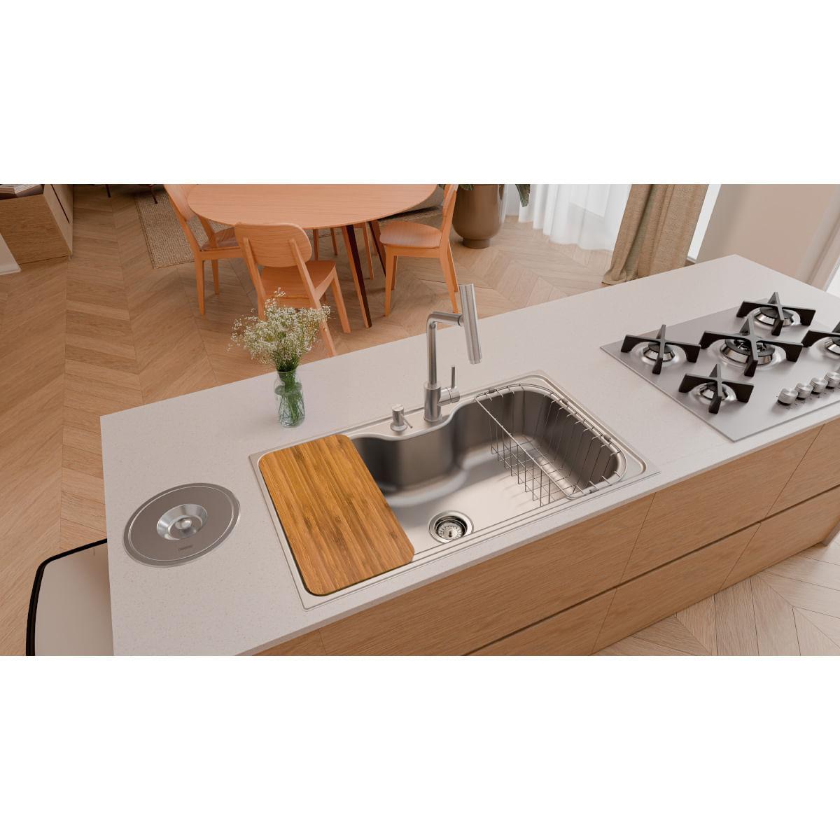 Cuba Tramontina Morgana Maxi 78 FX Aço Inox com Acessórios