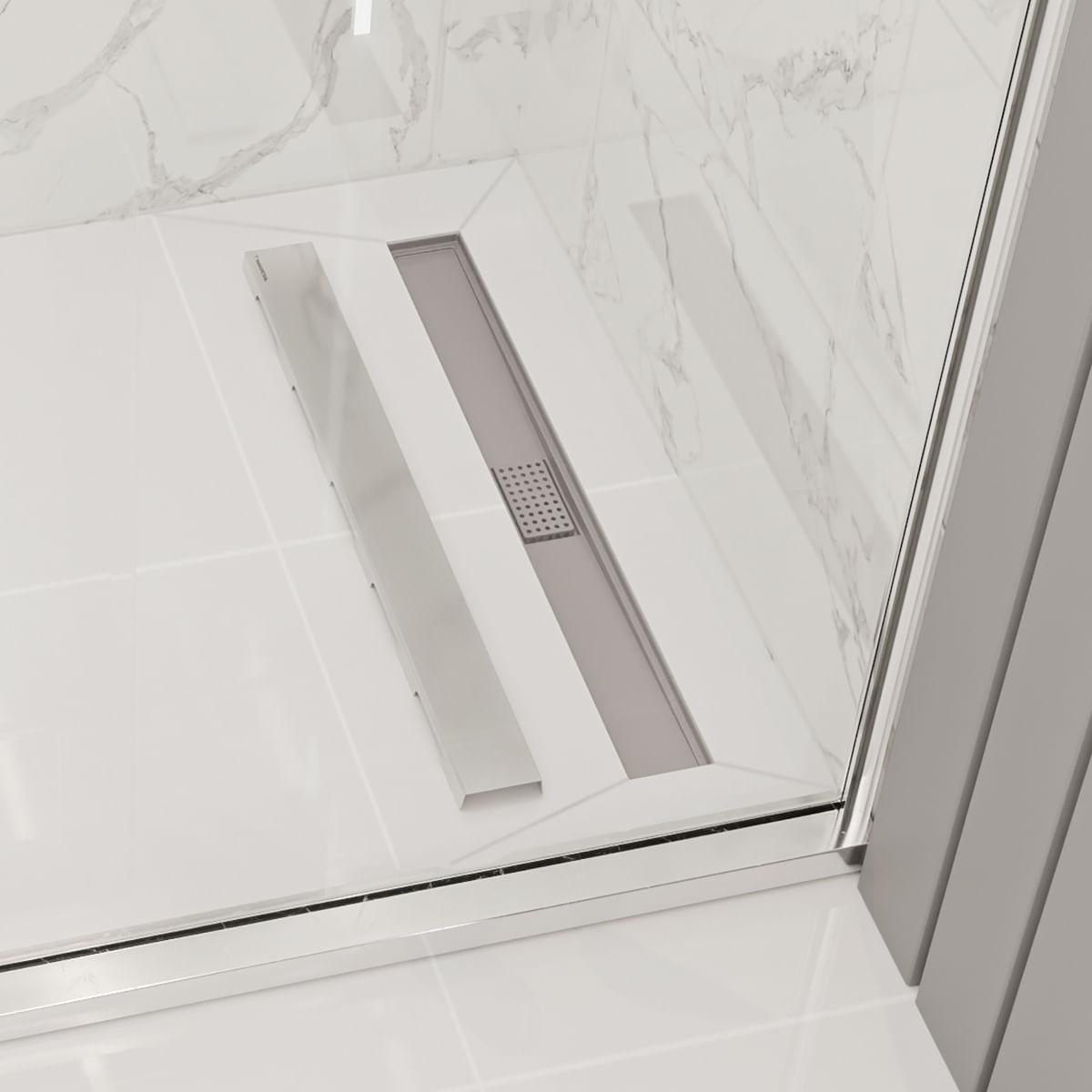 Ralo Neo Square Tramontina com Tampa em Aço Inox 15x15 cm