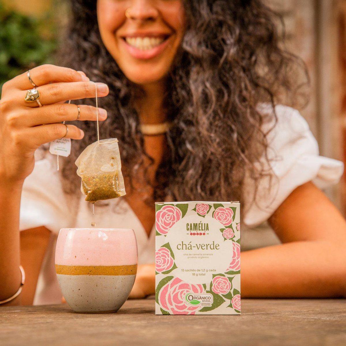 Chá Verde Orgânico Iamaní Camélia Ódódó 15 Sachês