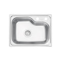 Cuba de Sobrepor Tramontina Morgana Compact 48 FX em Aço Inox Acetinado 55 x 42 cm com válvula