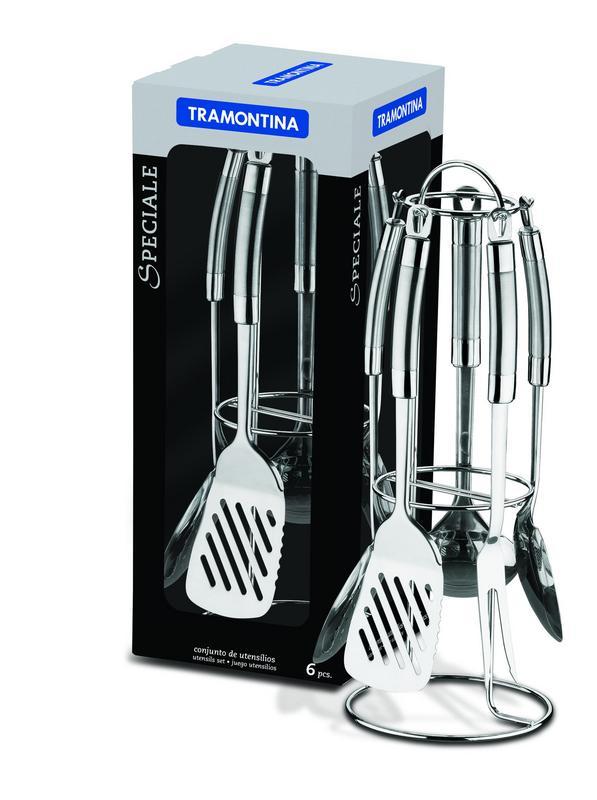 Jogo de Utensílios 6 Peças Inox Tramontina 25799003