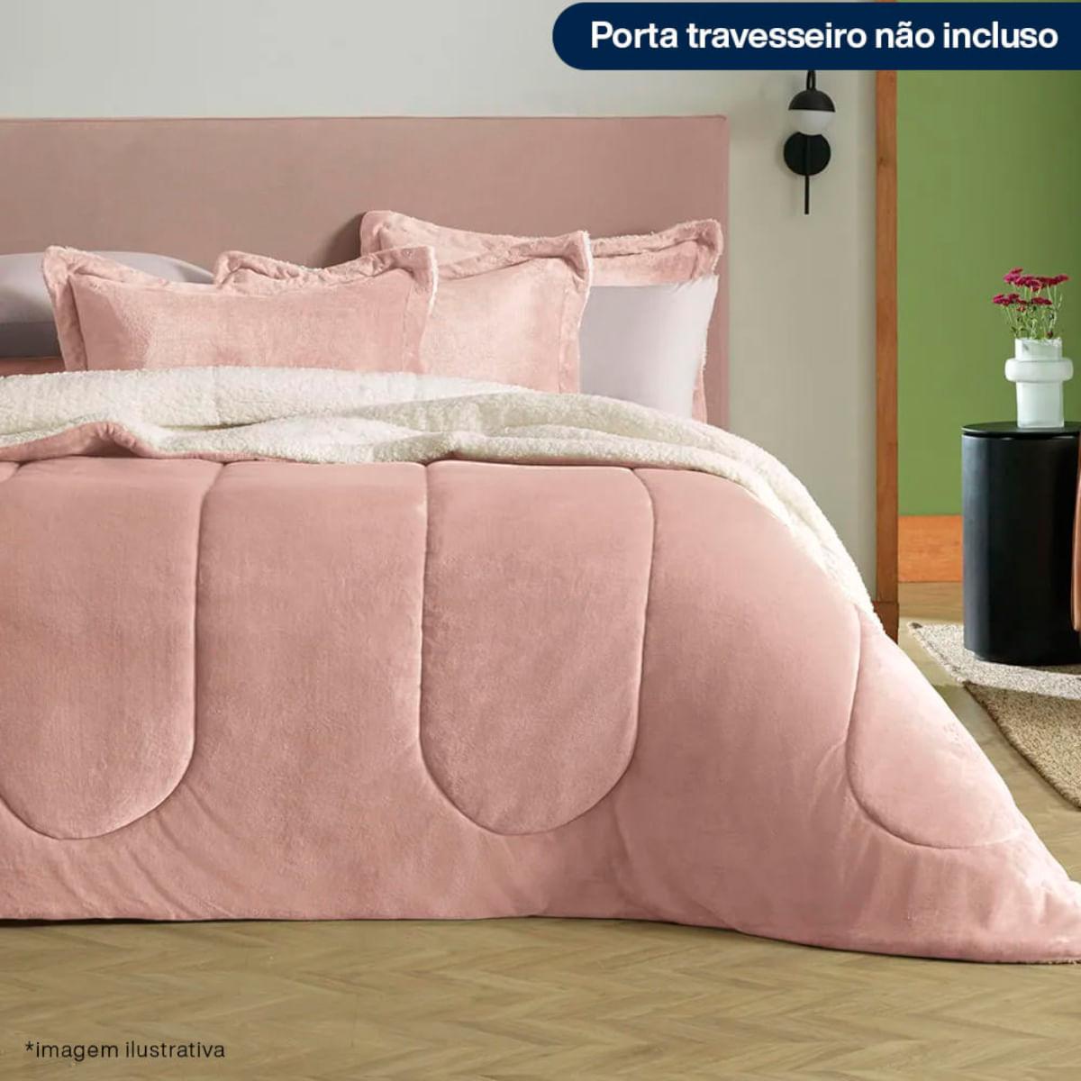 Edredom de Microfibra King Karsten Sonata Rosé Natural