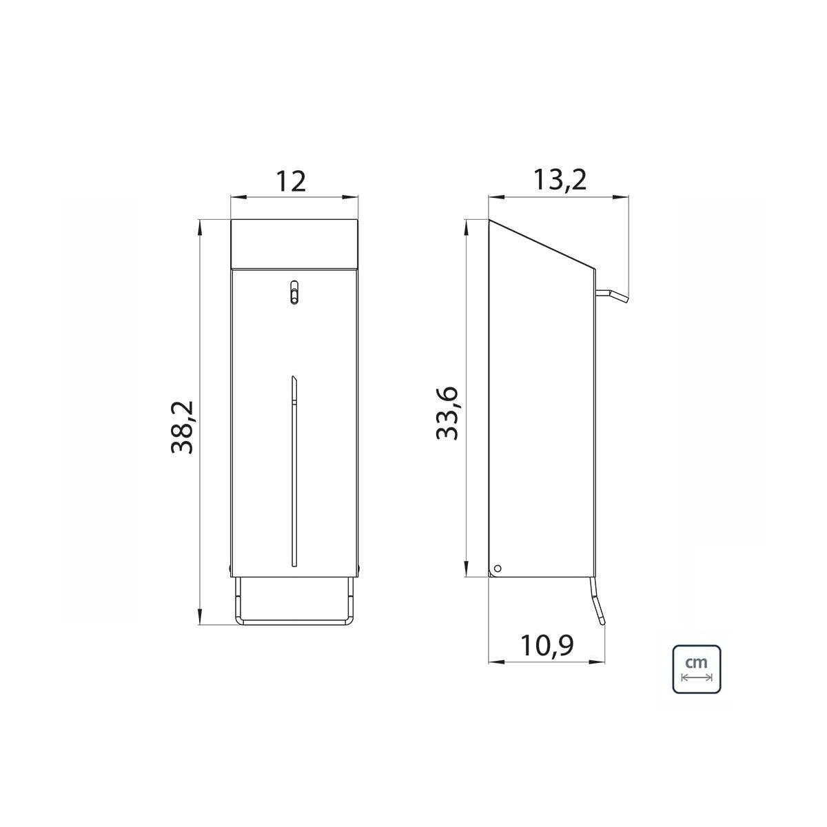 Dispenser para Sabão e Álcool Gel Tramontina em Aço Inox Scotch Brite e Recipiente em PET 1 Litro