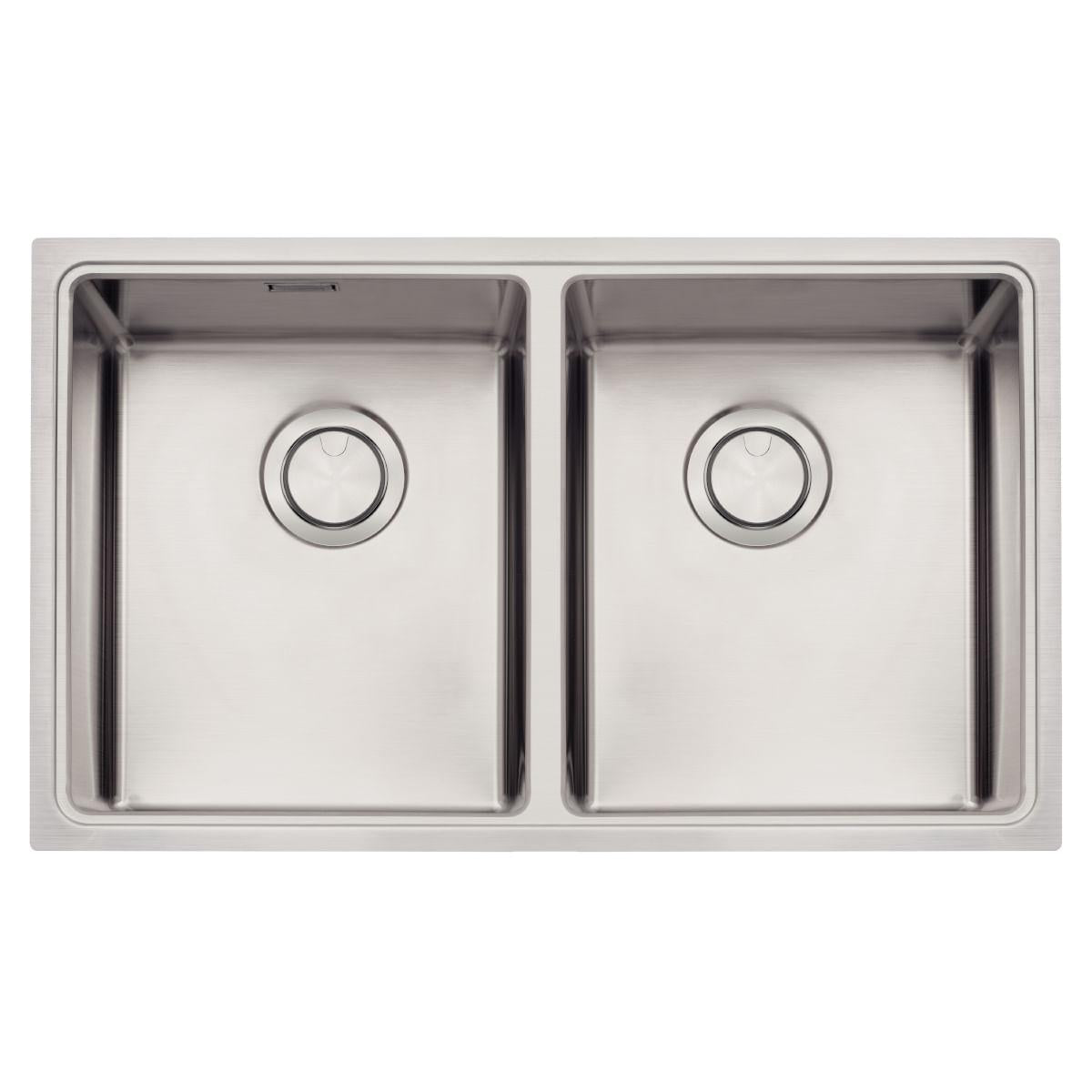 Cuba Tramontina Quadrum 2C 34 Aço Inox 77x46 cm Acetinado Outlet