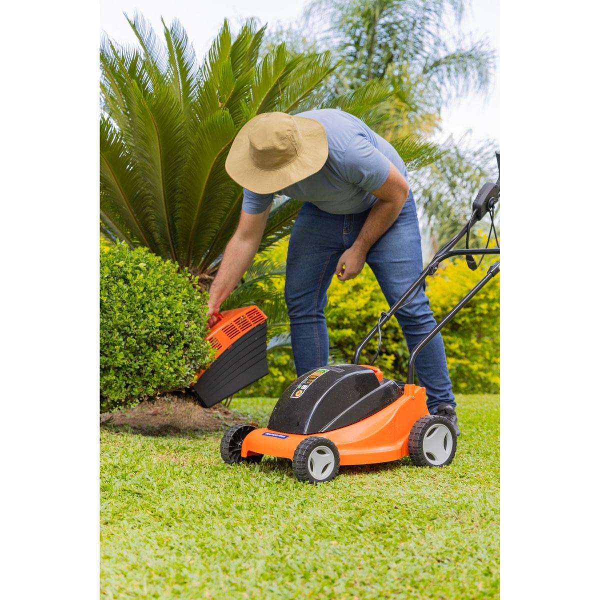 Cortador de Grama Elétrico Tramontina CE35P 1300W 220V Corte 35cm com Coletor