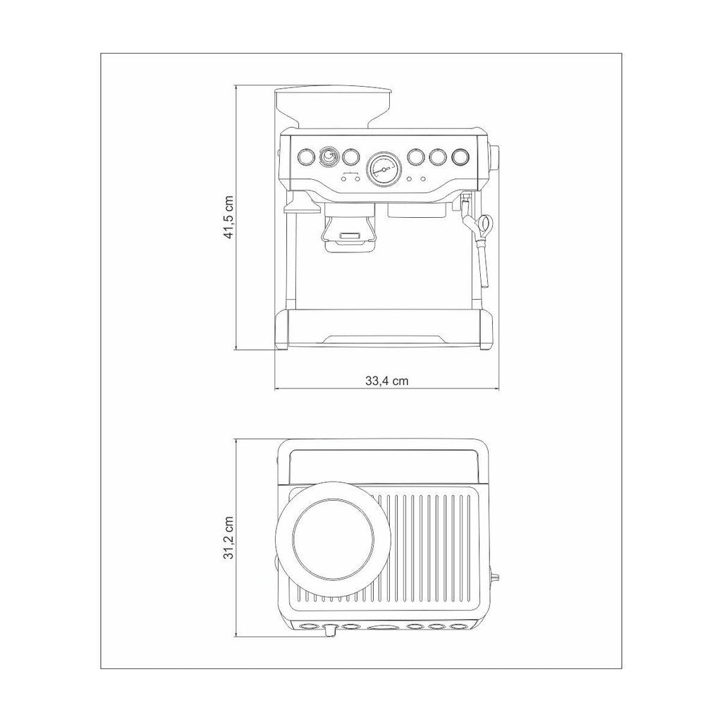 Cafeteira Elétrica Tramontina by Breville Express Pro em Aço Inox com Moedor 2 L 220 V