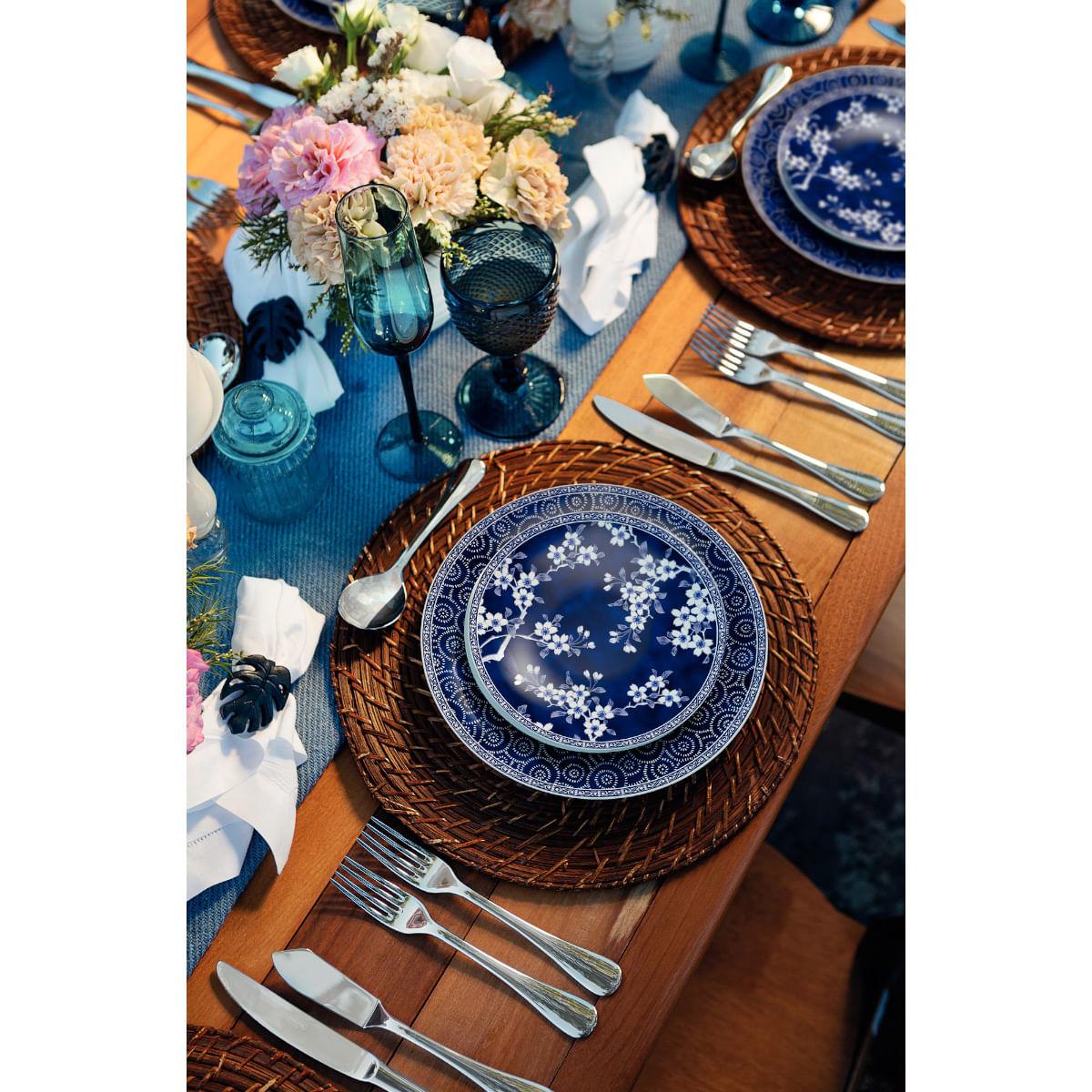 Aparelho de Jantar Tramontina Umeko em Porcelana Decorada 20 Peças