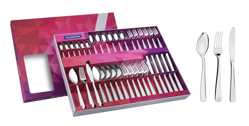 Faqueiro Aco Inox 36 Pecas PACIFIC Tramontina 66962930