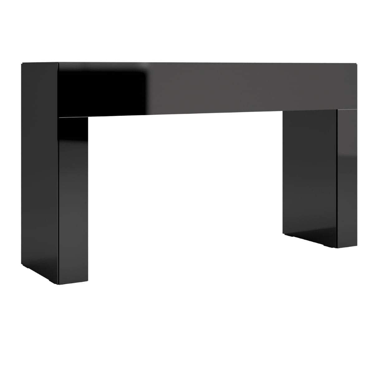 Aparador em MDF 102 cm Preto Brilho TB69 PP Dalla Costa