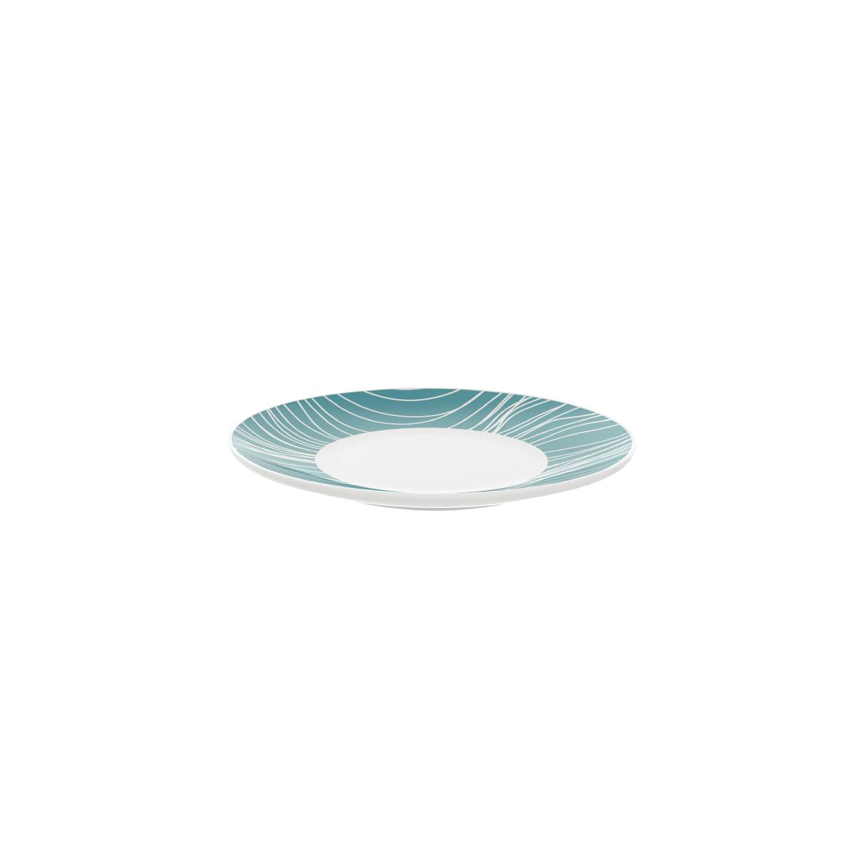 Prato Sobremesa Tramontina Clarice em Porcelana Decorada 19 cm