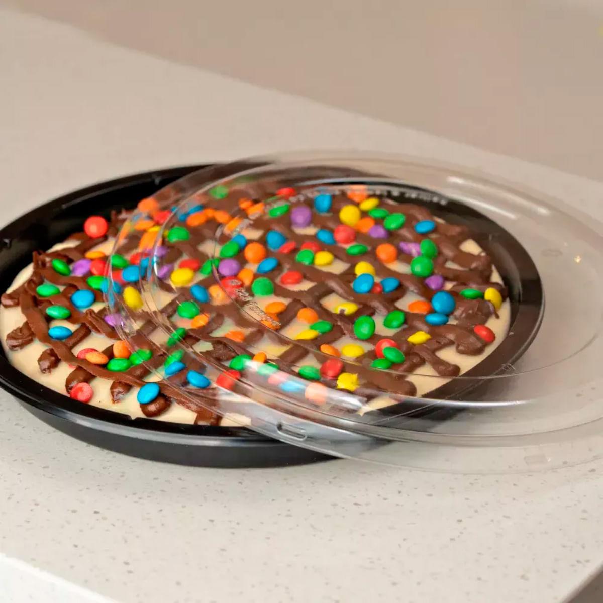 50un Embalagem Forma Pizza 23cm G223 Preta Galvanotek