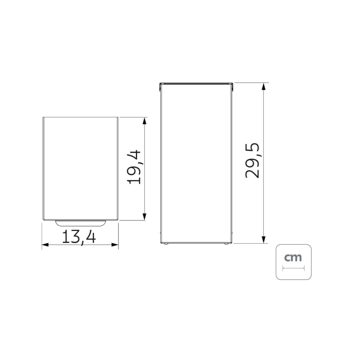 Lixeira Tramontina Luz Slim Swivel Aço Inox Gold 5,5 Litros Outlet