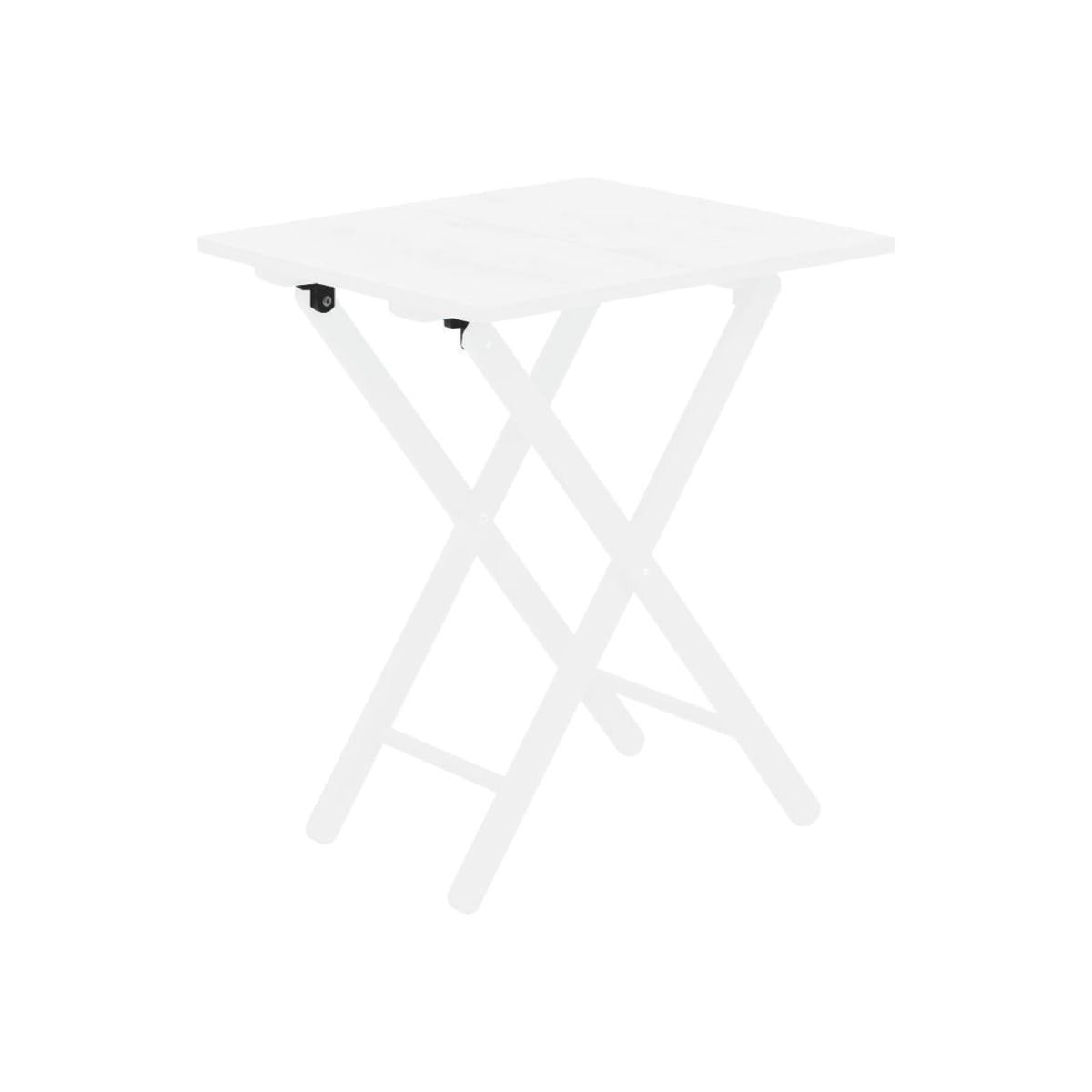 Mesa Navy Dobravél Tramontina em Madeira 60 x 60 x 75 cm Branco
